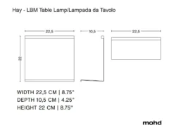 Alternative view of Hay Lampe De Table LBM