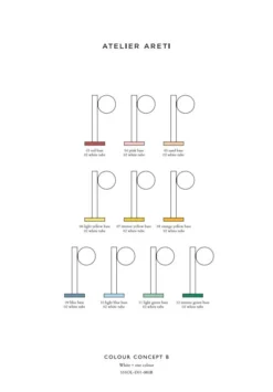 Alternative view of Lampe De Table - Tube With Globes And Cones - Concept Colour B