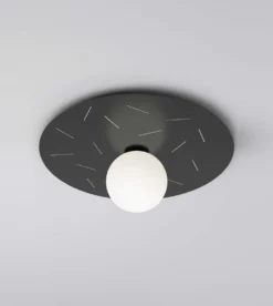 Plafonnier Plate And Sphere Sliver Perforation - 65cm - Cuts