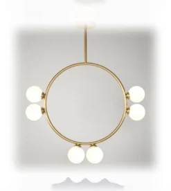 Suspension Circle Pendant - 6 Globes