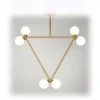 Suspension Triangle Pendant - 6 Globes